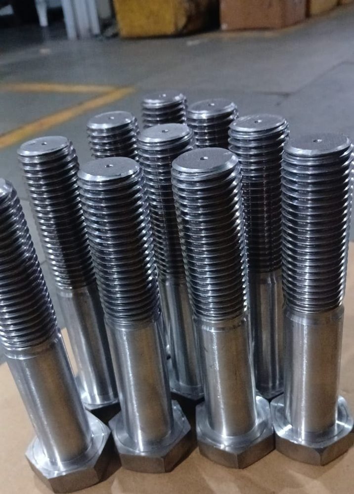 Stainless steel SS 304 half thread hex bolts from Perfect Engineering Co stock, Mumbai